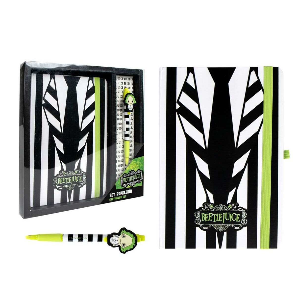 Schrijfset Beetlejuice Wit